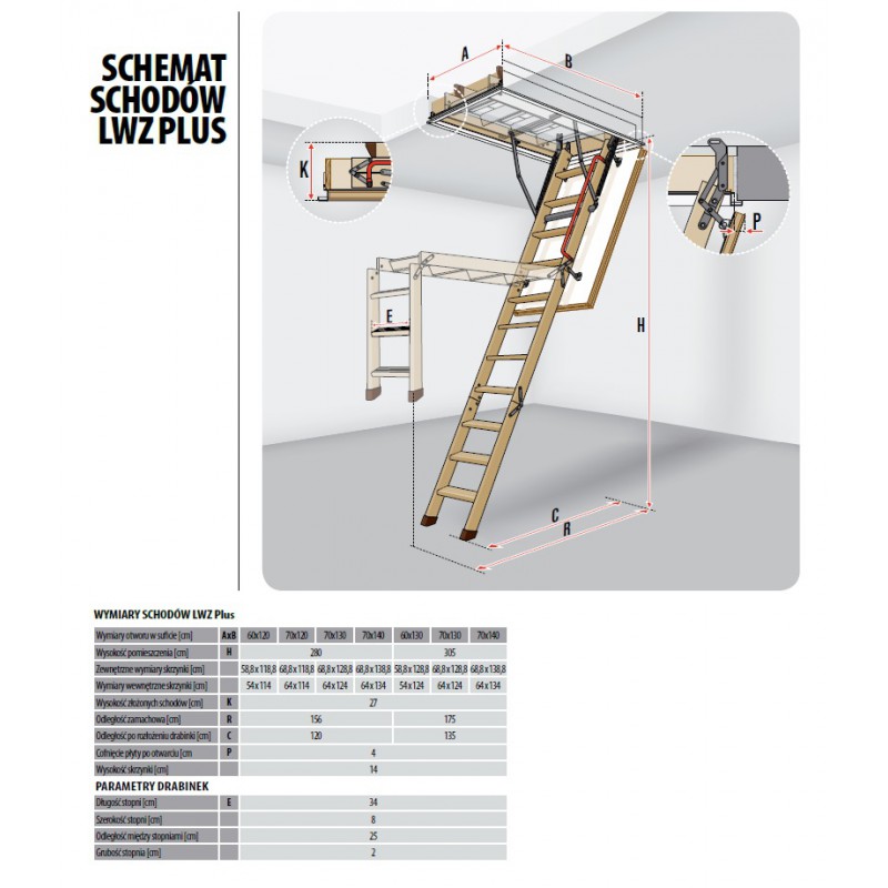 Schody Strychowe Fakro Lwz Plus Dachoweokna Sklep Z Oknami Dachowymi